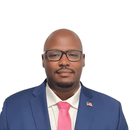 Headshot of ATTORNEY Stefon Jackson, a Los Angeles-based personal injury lawyer from Morgan & Morgan