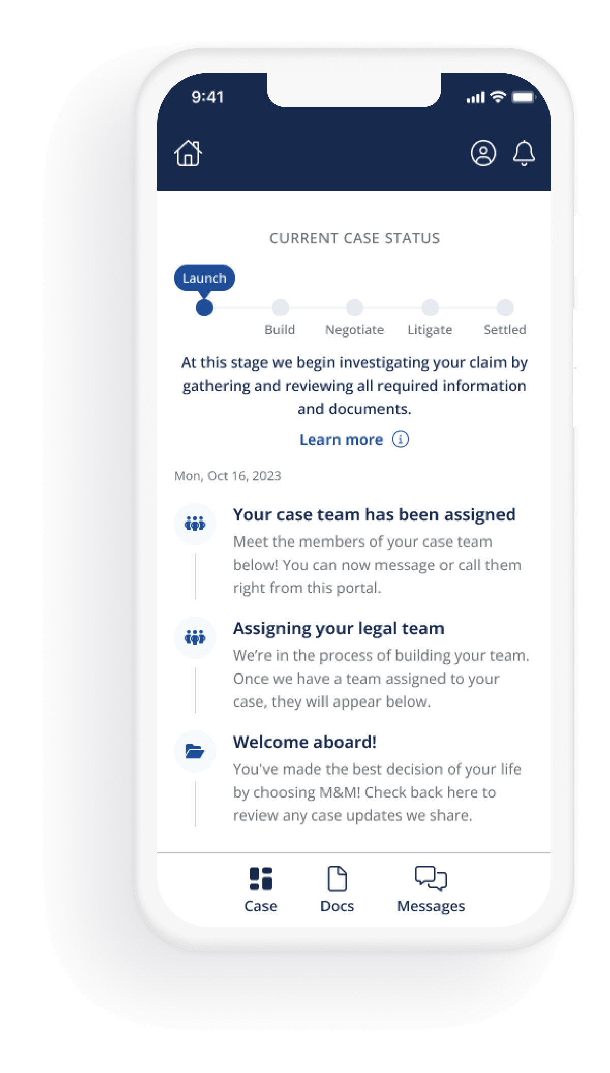 Case Status Transparency