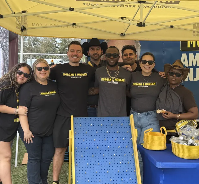 team photo at monster jam in Miami
