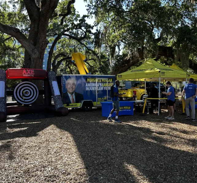 Walking for a Cause table in orlando